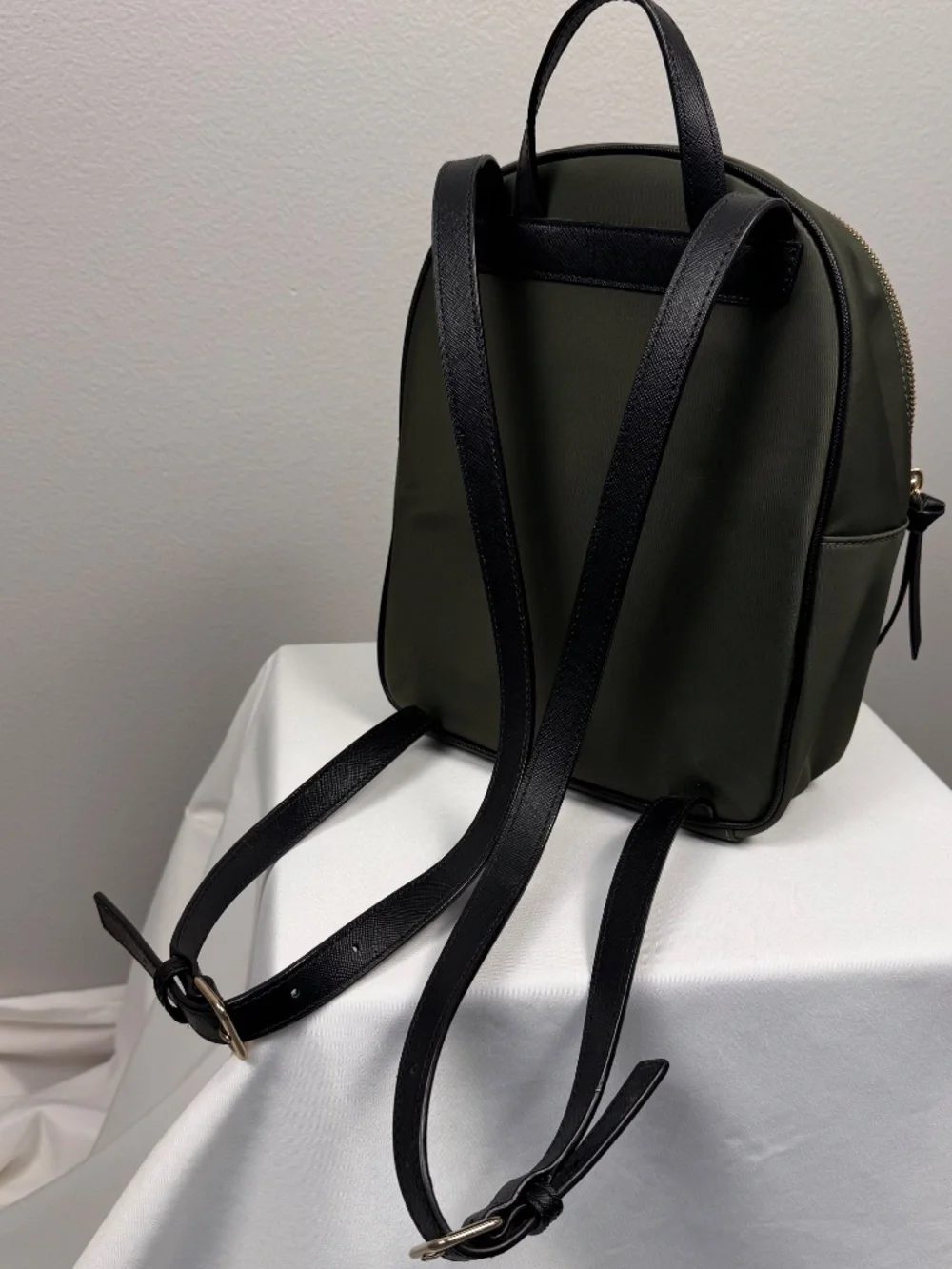 Kate Spade Olive Green Wilson Road Small Bradley Nylon Backpack